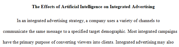 The Effects of AI on Integrated Advertising