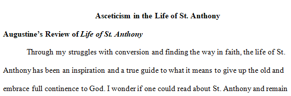 the Life of St. Antony