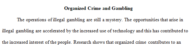 Organized crime organizations