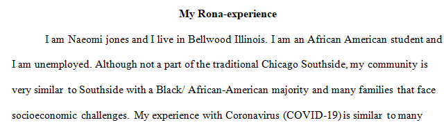 RONA/CORONA EXPERIENCE