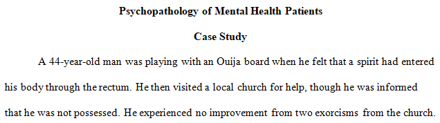 psychopathology of mental health patients