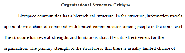 how would you structure the organization