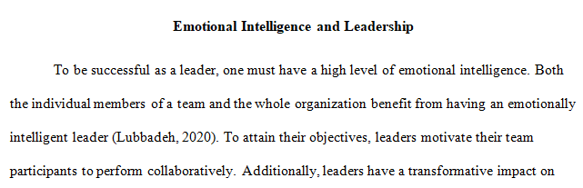 leadership styles correlate to Emotional Intelligence