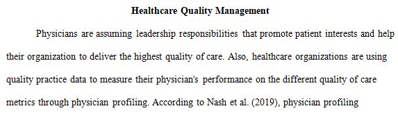 quality-improvement assessment and health care quality