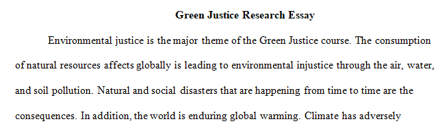green justice
