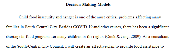 decision-making model