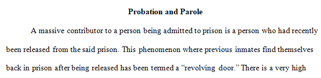 probation and parole
