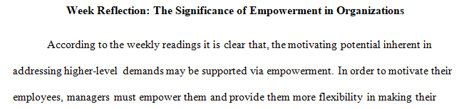 significance of empowerment in organizations
