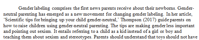 Why do you think parents raise gender-neutral children?