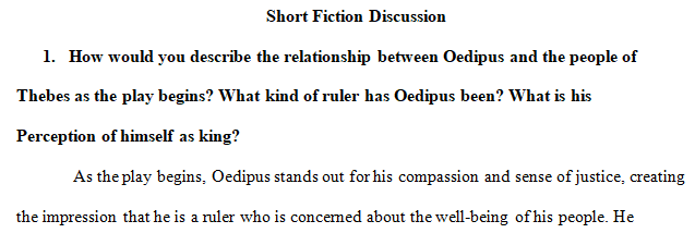 relationship between Oedipus and the people of Thebes