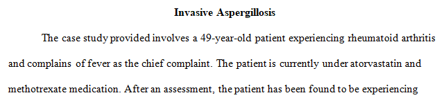 why you think the patient presented the symptoms described