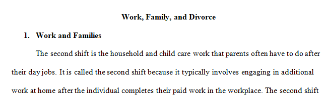 Work and Families
