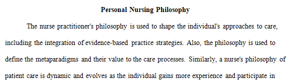philosophy of nursing