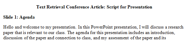 presentation speech draft refers