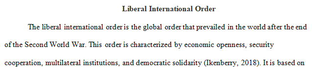 liberal international order