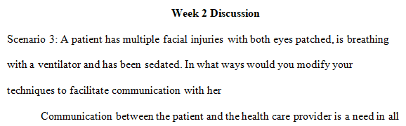 week 2's discussion forum