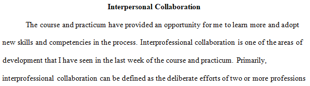 collaborative interprofessional team project