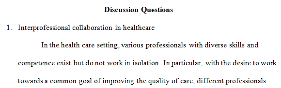 what is interprofessional collaboration in healthcare?