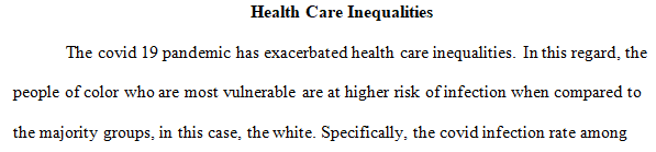 health care inequalities