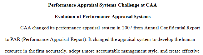 Performance Appraisal Challenge