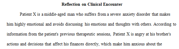 reflect on a clinical encounter